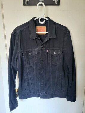 Levi Black Jean Jacket L